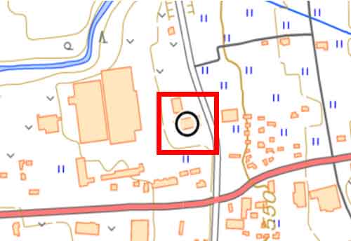 地形図に描かれた地図記号 町村役場