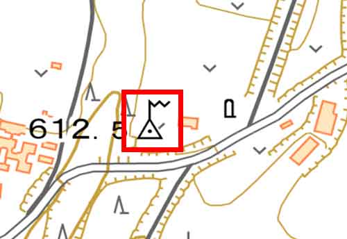 地形図に描かれた地図記号 電子基準点