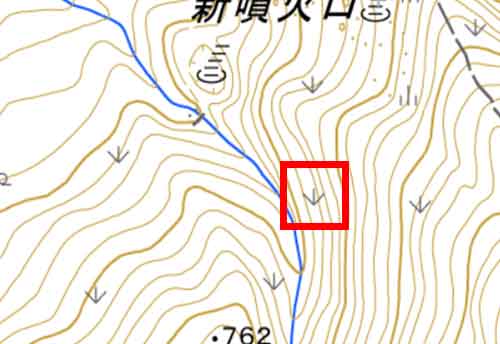 地形図に描かれた地図記号 ハイマツ地