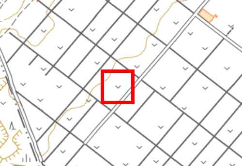 地形図に描かれた地図記号　畑