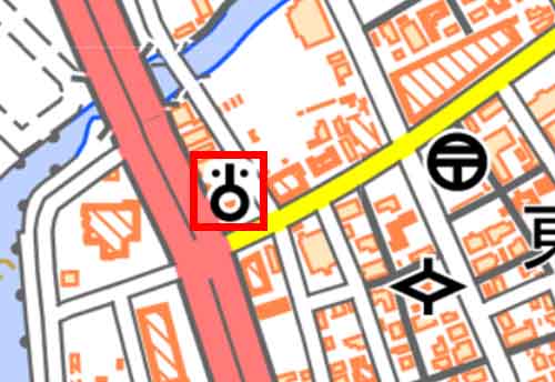 地形図に描かれた地図記号 官公署