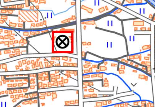 地形図に描かれた地図記号 警察署