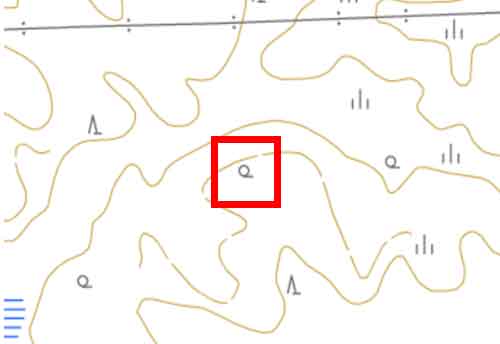 「広葉樹林」の地図記号