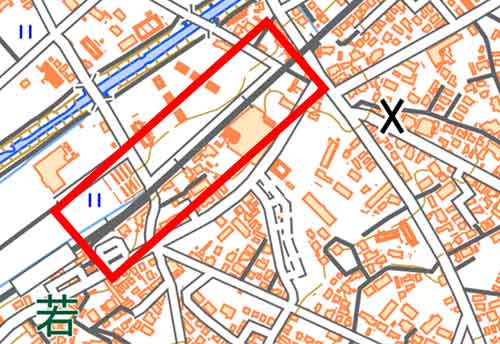 地形図に描かれた地図記号 JR線以外（単線）