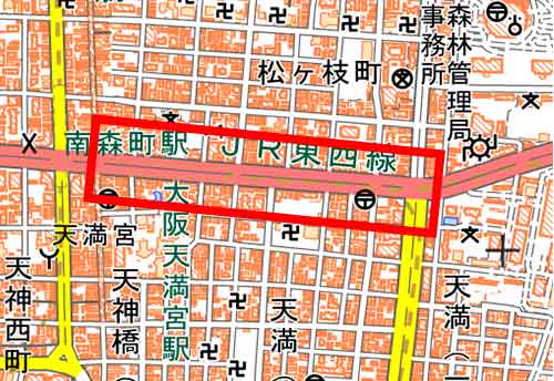 地形図に描かれた地図記号 国道