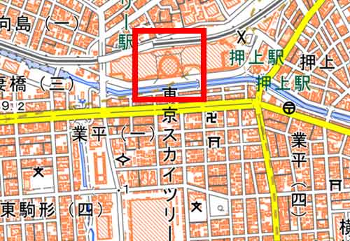 地形図に描かれた地図記号 高塔