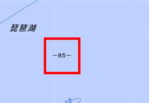 地形図に描かれた地図記号 水面標高